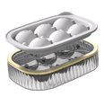 thumbnail image 2 of Molde redondo para hacer cubitos de hielo, bandeja para hacer cubitos de hielo, ideal para cócteles, whisky bourbon y bar en casa, seis bolas, color blanco, 2 of 12