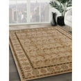 thumbnail image 2 of Ahgly Company Indoor Square Mid-Century Modern Light Brown Oriental Area Rugs, 7' Square, 2 of 6