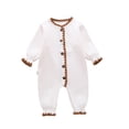 thumbnail image 2 of YHAJDS Toddler Fall Winter Casual Jumpsuit, Rompers for Kids Kids Jumpsuit Long Leg Sleeve Solid Color One-Piece Outfit for Toddlers Boys Girls Spring, 2 of 4
