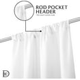 thumbnail image 3 of Dainty Home Ombre Darkening Curtains in Black - for Bedroom and Living Room - Elevate your Space with this Set of 2 Light-Filtering Drapes, with Rod Pocket Header- 40"W x 84"L - Machine Washable, 3 of 7