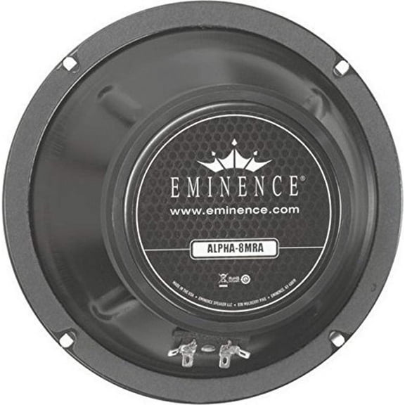 Eminence American Standard Alpha-8MRA 8" Midrange Pro Audio Speaker, 125 Watts at 8 Ohms