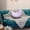 D, variant on Moon Pillow,Decorative Throw Pillows with Soft Faux Rabbit for Bed Couch,Moon Shaped Pillows Plush Floor Cushions Room Decor Pillow for Sofa Bedroom Living Room(Pink,15.7In)
