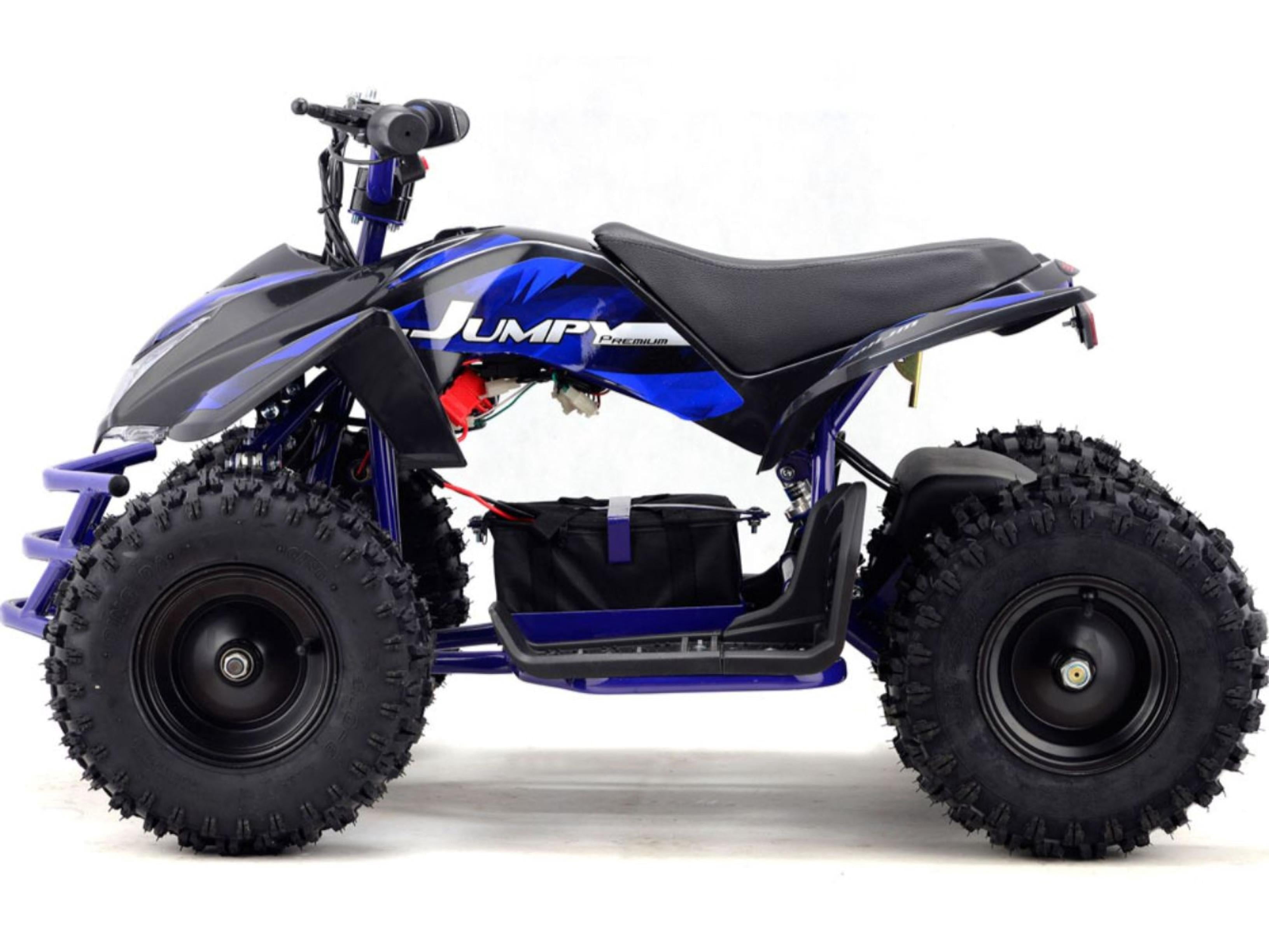 MotoTec 24V Kids Battery Powered ATV Four Wheeler Titan V5 Black