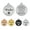 Silver, variant on Personalized Round Dog Tags, Free Engraving Custom Pet ID Tags, Dog Cat Puppy ID Name Collar Tag, Multiple Colors & Sizes