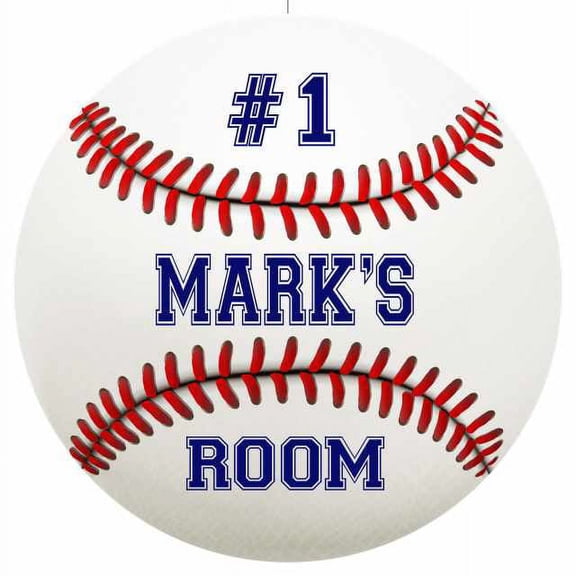 MARK'S Bedroom 14" Round Metal Sign Boys Room Wall Decor Gift 100140030130