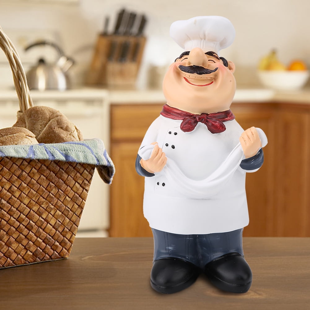 Chef Figurine, Chef Statue, Happy Resin Chef Decor, For Home D?cor