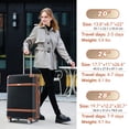 thumbnail image 5 of YYAo Luggage Suitcase,Hardshell Luggage Sets 3 Piece double spinner 8 wheels Suitcase with TSA Lock Lightweight 20''24''28'', 5 of 14