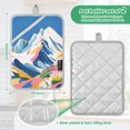 thumbnail image 6 of Yayeee Pot Holders Kitchen Heat Resistant with Pocket 7"x9.8" Cotton Oven Cooking Hot Pads, Abstract Snow Mountain, 6 of 7
