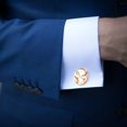 thumbnail image 4 of Squirrel Elegant Mens Cufflinks Set, Made of Stainless Steel, Suitable for Formal Attire, for Weddings and Business Meetings, 4 of 6