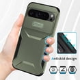 thumbnail image 4 of KOMI Case for Pixel 8 Pro Case, Google 8 Pro Case with Tempered Glass Screen Protector and Slide Camera Cover, Non-Slip Heavy Duty Shockproof Phone Cover for Google Pixel 8 Pro PC Green, 4 of 7