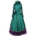thumbnail image 4 of Medieval Green Velvet Dress Witch Dress Robes Outfit Adult for Women Plus Size, 4 of 6