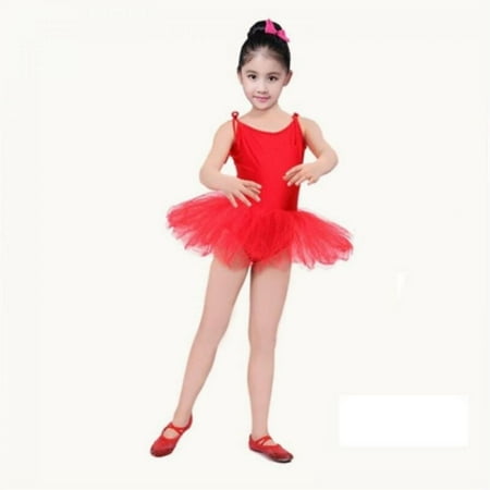 

Clearance Sale Dance Sling Ballet Dress Girls Dance Costumes Exercise Clothes Small Princess Fluffy Dancewear