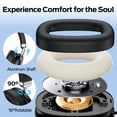 thumbnail image 4 of Bluetooth Headphones Over Ear, 65Hrs Playtime Wireless Headphones,Bass Boosted by 90%,Lightweight Headset with Deep Bass, Clear Call with 4 Noise Cancelling Mics,Low Latency for Travel Work Cellphone, 4 of 8