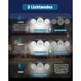 thumbnail image 3 of Lámpara solar para exteriores, 70 LED con sensor de movimiento, resistente al agua IP65, luz solar de pared giratoria de 360° para balcones y jardines., 3 of 5