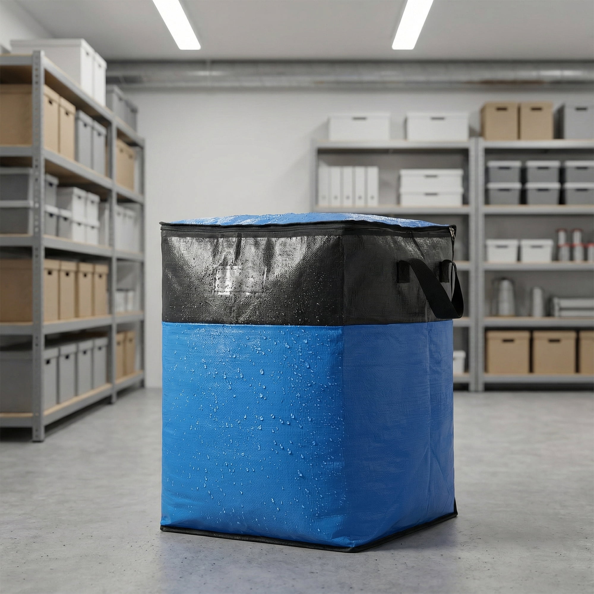 Unique Bargains Storage Bags for Organizing Closet Organizers Blue 15.7"x19.7"x22"