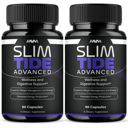 (2 Pack) Slimtide Advanced Daily Health Management Capsules, Slim Tide Advanced Formula (120 Capsules)