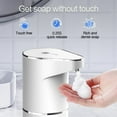 thumbnail image 4 of Automatic Foaming Soap Dispenser, Rechargeable Hand Free Pump Soap Dispenser Electric Dispenser for Bathroom Countertop, Kitchen 350mL（white,19.3*11.6*7.5cm), 4 of 5