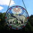 thumbnail image 2 of Polar Bears Family of 4 Stained Glass Suncatcher Window Hanging – Personalized Window Hanging Gift for Families, Couples, Parents & Kids, Christmas 2025 Keepsake, 2 of 5