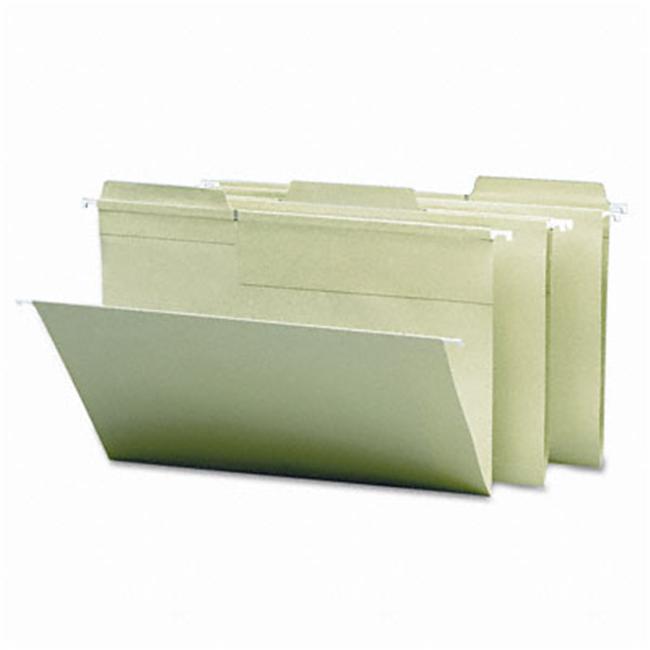 Smead 64083 FasTab Hanging File Folders 1/3 Tab Legal Moss Green 20