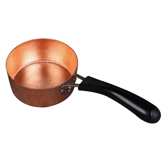 Lipstore Copper Pot Milk Pot without Lid Chocolate Pot Melting Butter Sauce Pan Milk Pan for Boiling Cooking Household Kitchen Camping