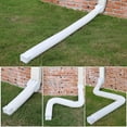 thumbnail image 7 of 2 Pack Rain Gutter Downspout Extensions, Upgraded Flexible Drain Down Spout Extender for Rain Water Drainage, Each Extendable from 20" to 66", Combine to 10 ft with Connector(White), 7 of 7