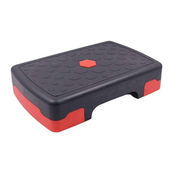 hengtong Aerobic Exercise Step Aerobic Stepper for Women Men Home Gym Cardio Strength Red Black