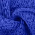 thumbnail image 6 of Women's Plus Size Dress， Loose Fit Knit Dress with Lapel Collar and Long Sleeves， Comfortable Polyester Dress, 6 of 6