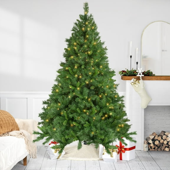 Northlight 7.5' Pre-Lit Chatham Pine Artificial Christmas Tree Clear Lights