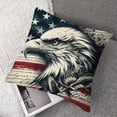 thumbnail image 7 of nygtbtfer US Flag Decorative Throw Pillow Cover on American Flag Couch Pillow Cover for Modern Simple Farmhouse Style Decor White, 7 of 7