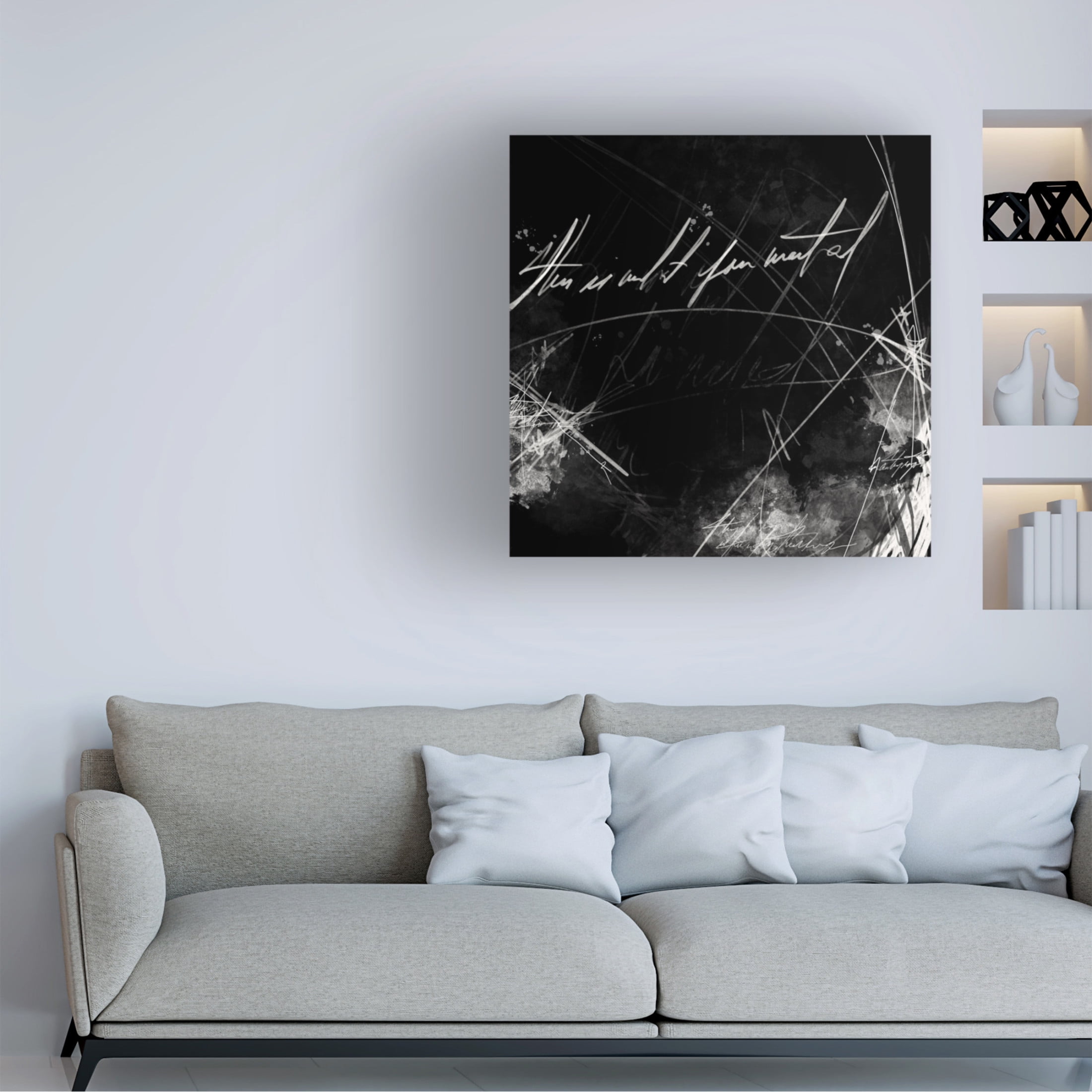 Canvas Wall Art - Hanna Bruer 'This Is What You Wanted' Wall Art for Living Room, Bedroom, or Office Décor by Trademark Fine Art - 35 x 35 Inches