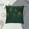 thumbnail image 2 of GOSMITH  Christmas Throw Pillow Covers Dark Green Christmas Tree Pillow case Plush Faux Fur Soft Pillowcases Christmas Dec Square Holiday Cushion Case, 2 of 5