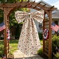 thumbnail image 4 of Oversized Fabric Bow Hanging Ornaments in Patriotic Hues, Eye-Catching Party Decor Pendants for 4Th Of July, Indoor Entryways, Venue Setup and Independence Day Festive Scene Arrangement,, 4 of 6