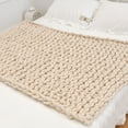 thumbnail image 5 of Handmade Knitted Blanket Thick Chenille Thread Bed Blanket Sofa Cover Photo Prop, 5 of 9