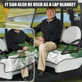 thumbnail image 2 of Yuyamidu Snowman Golf Cart Seat Covers with 4 Pockets, Snowflake Golf Cart Towel Seat Covers Green Travel Sportas Golf Cart Seat Cover, Christmas Club Car Accessories Decor, 2 of 7
