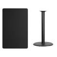 thumbnail image 3 of Emma + Oliver 30"x48" Black Laminate Bar Table Top-24"RD Base, 3 of 3