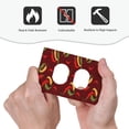 thumbnail image 4 of Disketp Hot Chili Decorative Light Switch or Outlet Wall Plate with Safety Cover-Style S, 4 of 6
