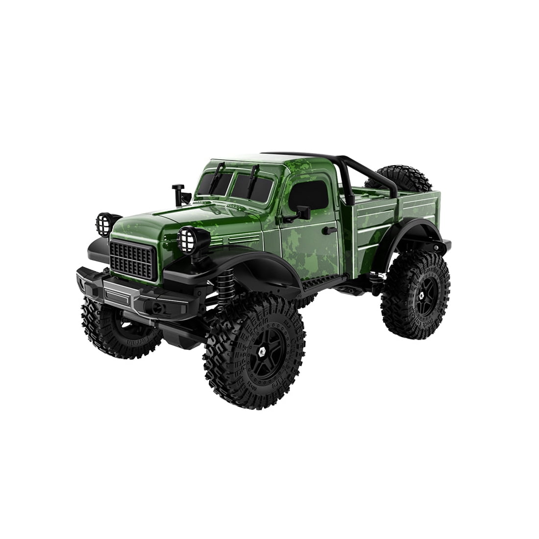 C8813 1/18 Scale RC Rock Crawler, 2.4G 4WD Off Road RC Truck with LED Lights, 370 High Torque Motor, All Terrain Climbing Car for Hobbyist - RTR