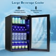 thumbnail image 5 of Goplus 120 Can Beverage Refrigerator Beer Wine Soda Drink Cooler Mini Fridge, 5 of 12