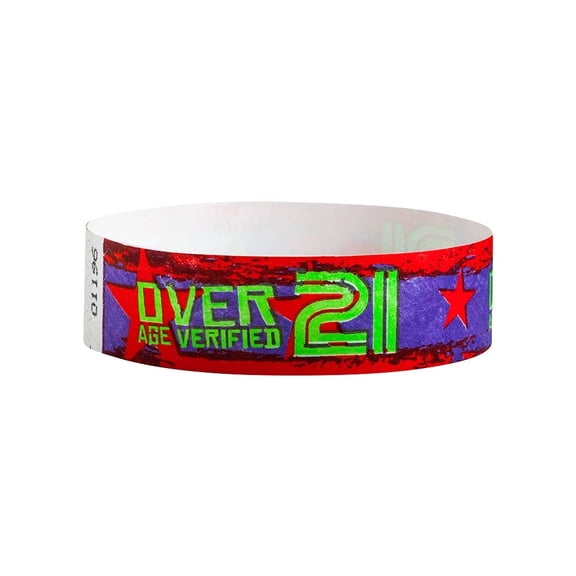 500 Tyvek WristCo Wristbands for Events | Over 21 Age Verified | Water-proof Tamper-Proof Designs Prevents Reuse – Premium Grade Bracelet for Hospitals & Medical ID, Party, VIP Identification, USA