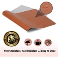 thumbnail image 4 of Table Pad, Desk Pad, 90 * 45cm Pu Leather Table Pad, Laptop Table Pad, Double-Sided (Brown / Gray), 4 of 5