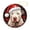 pattern-4, variant on Christmas Ornament Cute Sloths Adorable Cartoon Animal 2024 Ornament Cute Sloths Adorable Cartoon Animal Sloth On Tree Branch Flowers Leaves Jungle Ornament Xmas Present