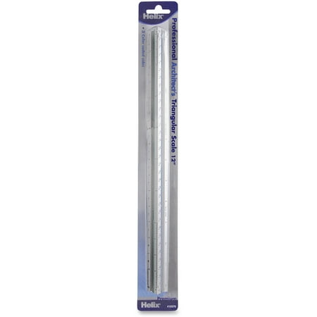 - Helix, HLX13370, Professional Architects Triangular Scales, 1 Each, Silver