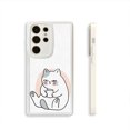 thumbnail image 1 of Moderno y duradero: estuche plateado mate de doble capa con dibujos animados para iPhone 15 Pro Max y más, 1 of 4