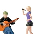thumbnail image 4 of Guitarist and Singer Figures Desk tiny architecture model Decoration Miniature for Scenery Landscape, 4 of 9