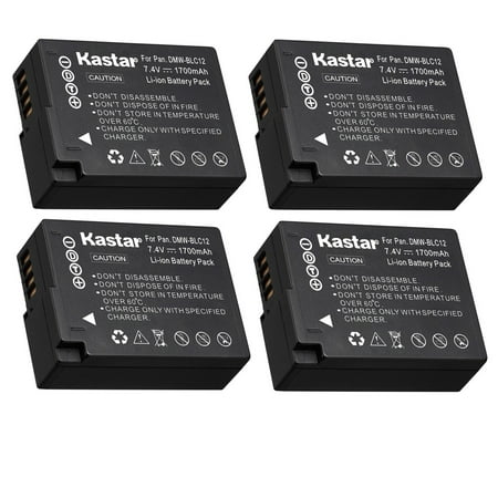 Image of Kastar 4-Pack BP-DC12 Battery Replacement for Leica BP-DC12 Battery Leica BC-DC12 Charger Leica V-Lux 4 Leica V-Lux 5 Leica Q (Typ 116) Leica Q-P Digital Camera