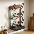thumbnail image 1 of Wall Mounted Kitchen Organizer Rack For Lids Cutting Boards And Utensils With Use Countertop Space Saving Design, 1 of 5