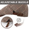 thumbnail image 4 of Bocaoying 3 Pcs Newsboy Caps for Men, Adjustable Flat Caps with Cotton Tweed, Beret with Soft Lining and Breathable Sweatband, Classic Peaked Brim Caps for Driving, Casual, Golf, One Size 21.6"-23.6", 4 of 7