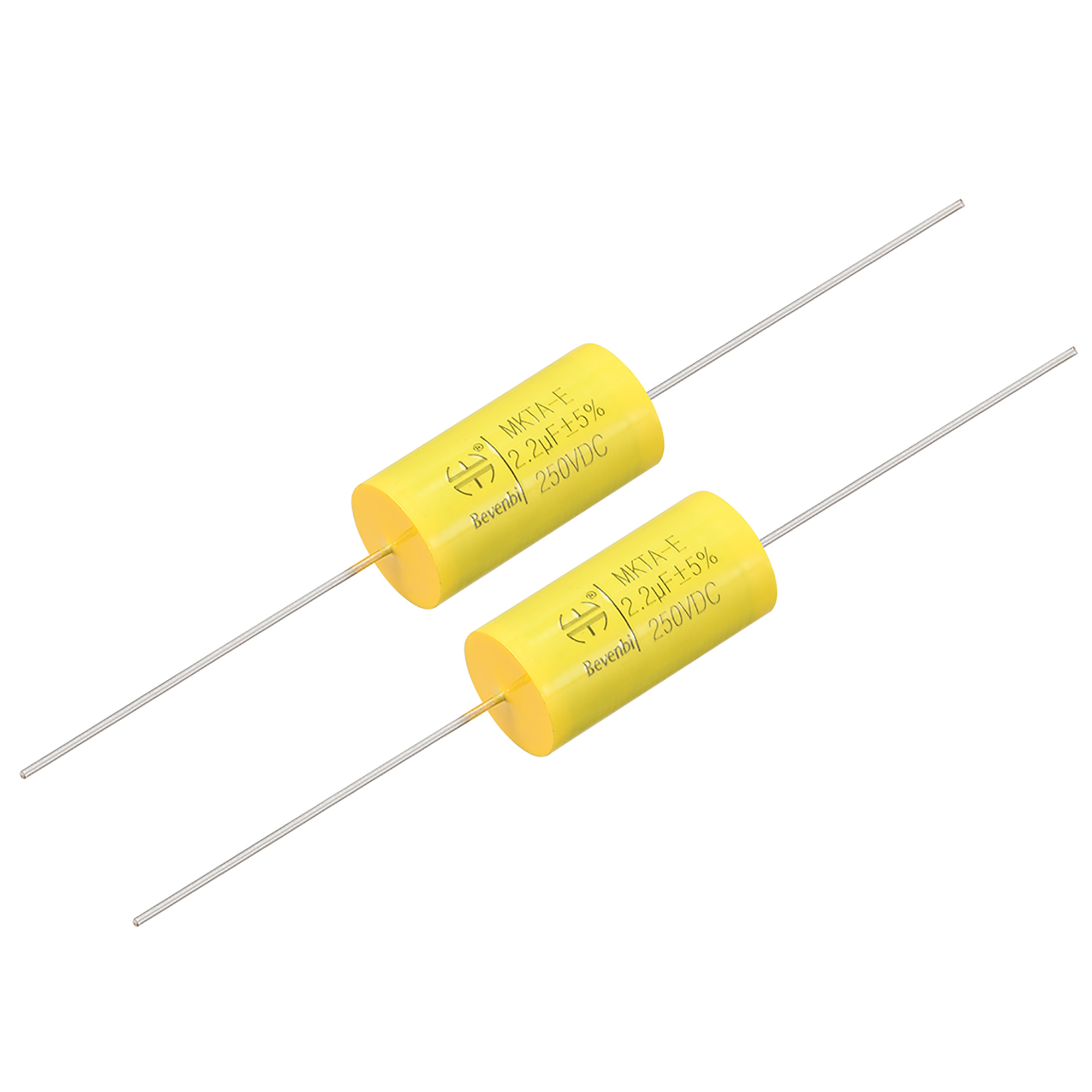 Film Capacitor 250v DC 2.2uF 5 MKTAE Round Axial Polypropylene