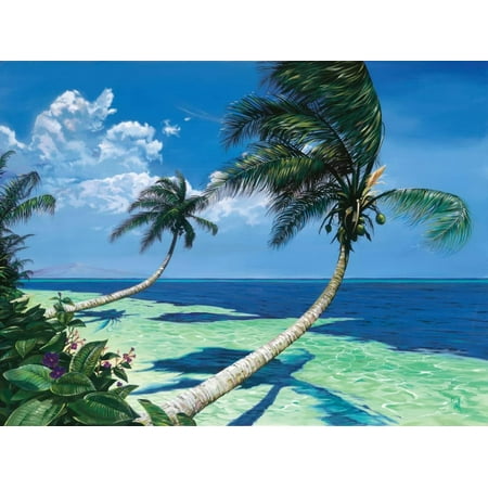 Beckoning Palms Tropical Beach Ocean Seascape Landscape Photography Print Wall Art By Scott (Best Beaches In Palm Beach)