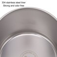 thumbnail image 3 of Bento Box, 550ml Stainless Steel Insulated Lunch Box Stackable Lunch Container Portable 2 Tier Round Bento Lunch Box Leakproof Thermal Food Container For Adult, 3 of 8